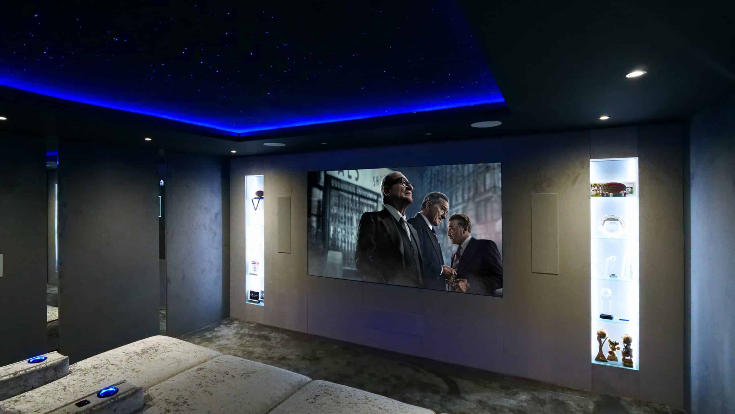 Home cinema installations. We have design and install home cinemas throughout the UK.